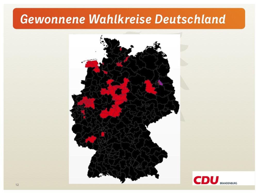 Ergebnisse der Bundestagswahl 2013 in Brandenburg - eine Nachlese